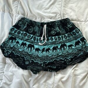 Boho elephant shorts from Thailand